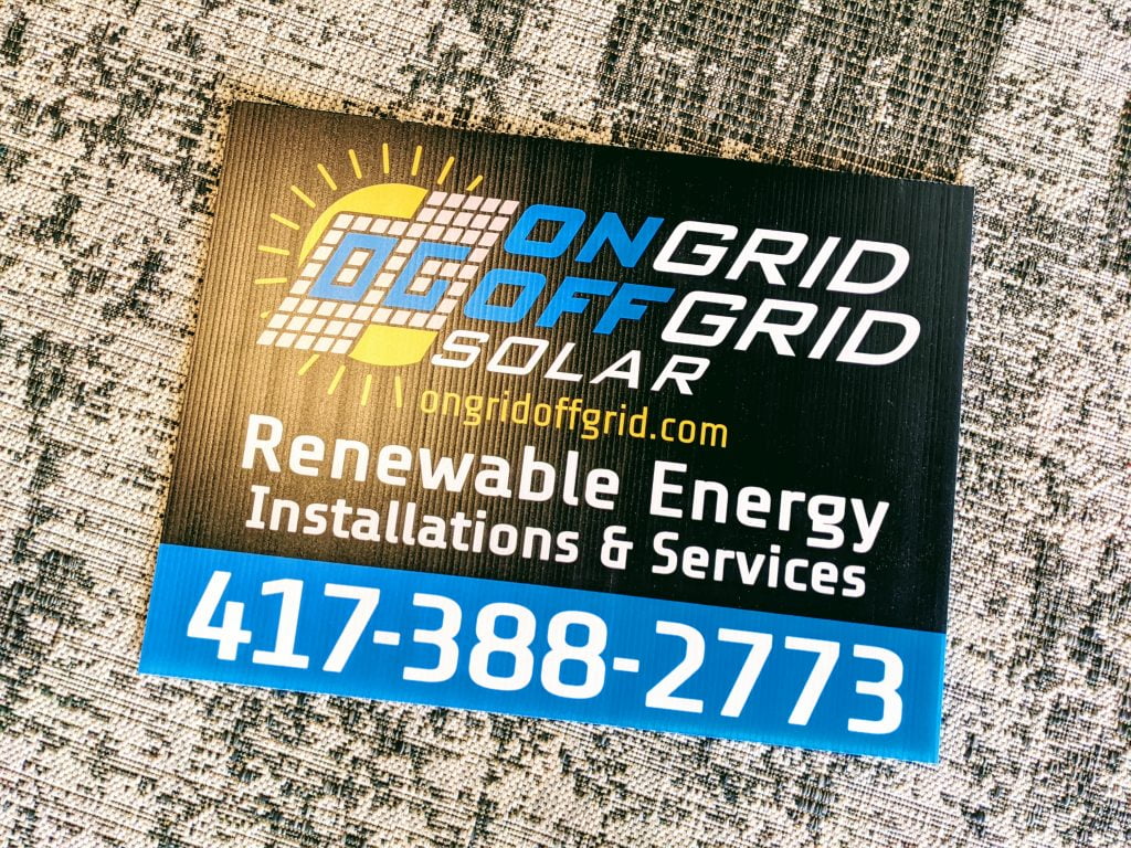 On Grid Off Grid Solar Renewable Energy Installation & Services. 417-388-2773