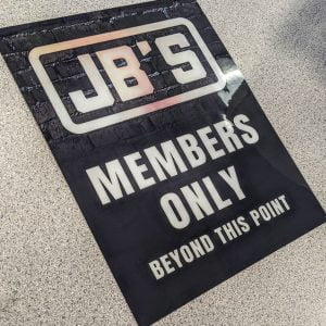 JB's Members Only Beyond This Point
