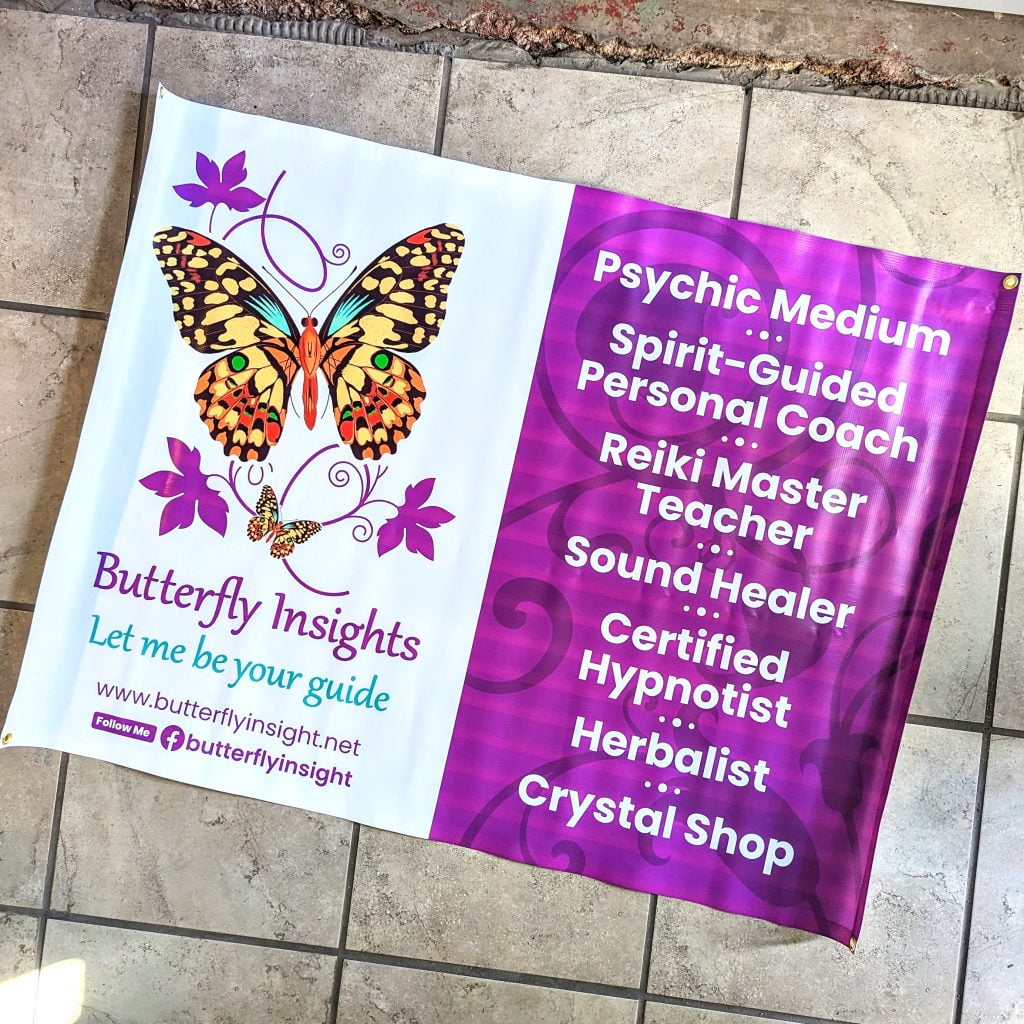 Butterfly Insights 3 X 4 Banner printed by netfishes.