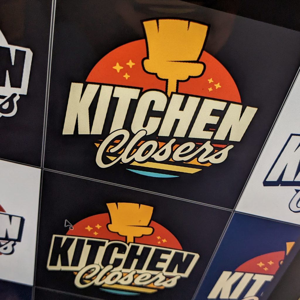 grid of various logos for kitchen closers.