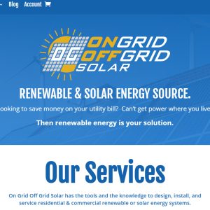 On Grid Off Grid Solar Renewable & Solar Energy Source